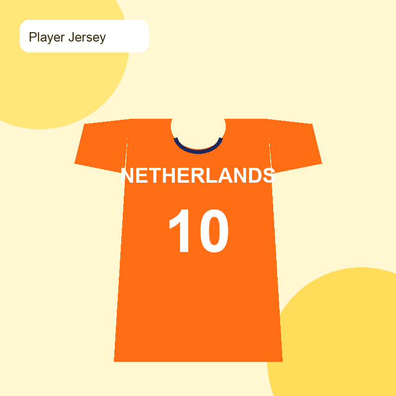 Netherlands Home Jersey 10
